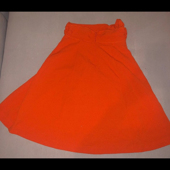 Orange, swing skirt with wrap. - Picture 2 of 7